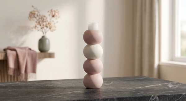 Blush Sphere Candleholder