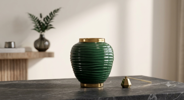 Emerald Wave Vase